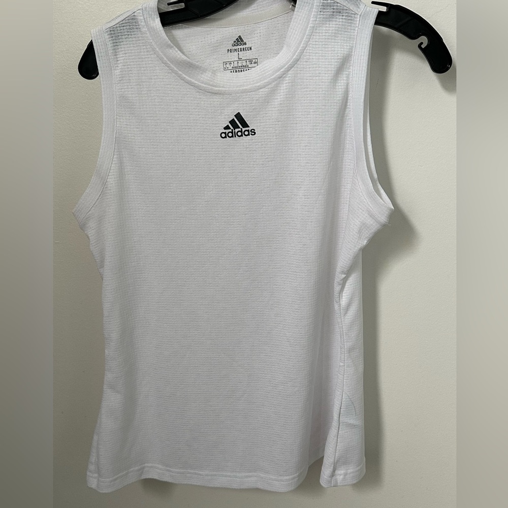 Adidas ladies tennis shirt, tech fabric, size L